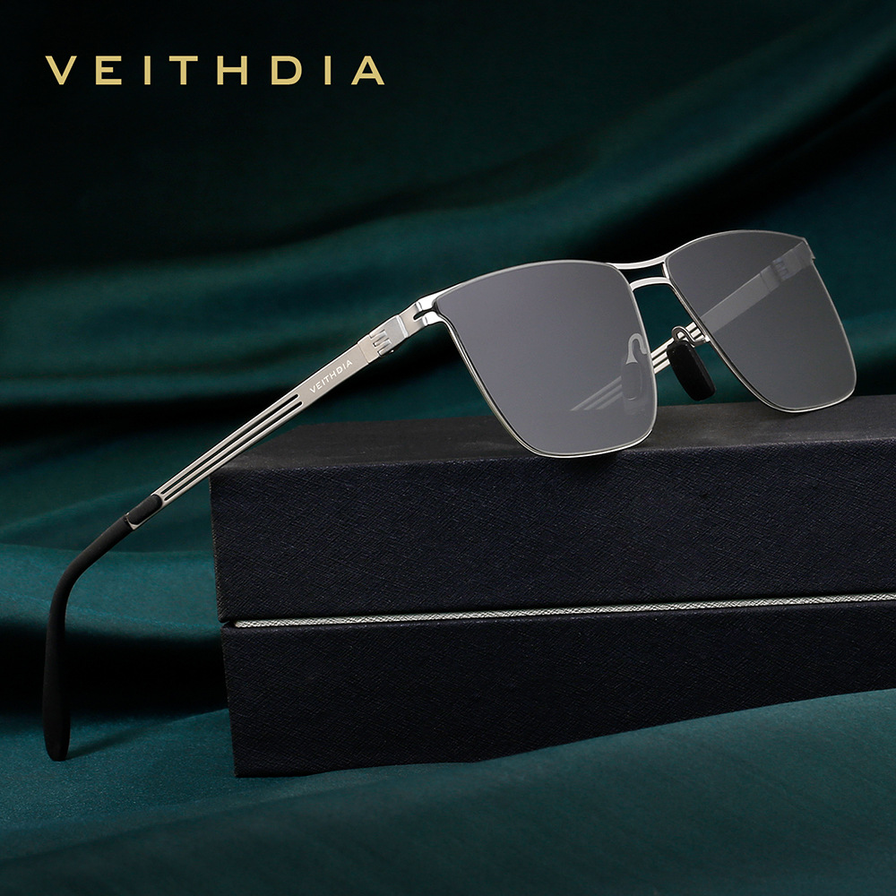 Sunglasses Aviator Polarized - VEITHDIA Men's Polarized Sunglasses Stainless Steel