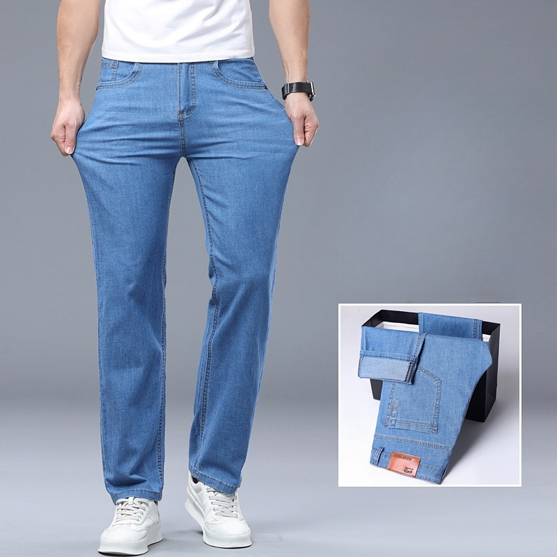 Ice Silk Thin Denim Jeans for  - Levis Jeans 501 recension och pris