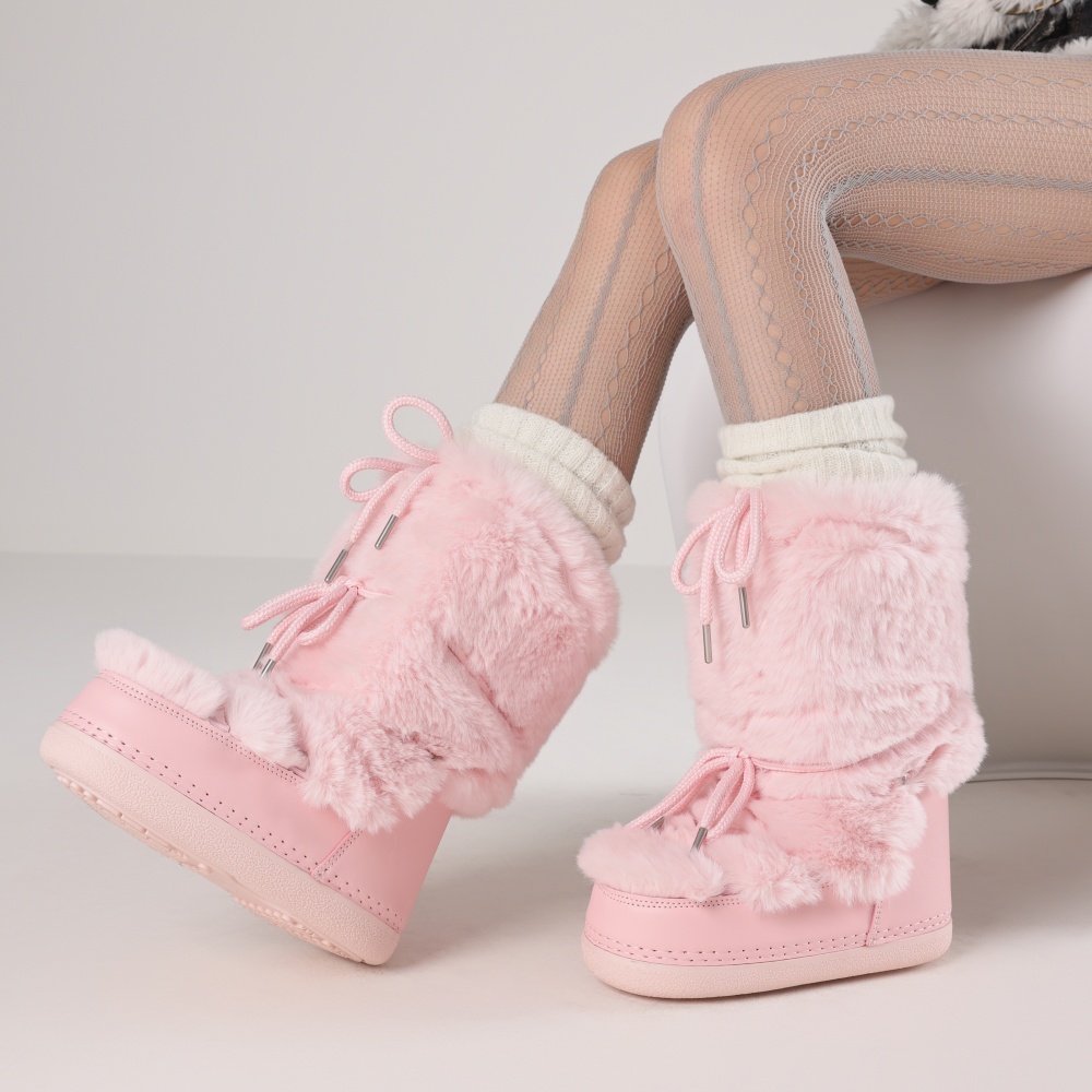 Furry Boots For Women Round To - Espadrille Slip On recension och pris