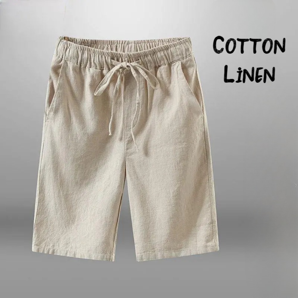 Men Shorts for Men Cotton Line - Short Linen Drawstring recension och pris