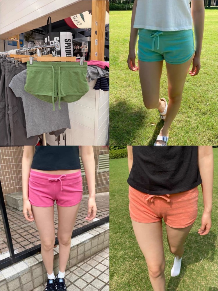 Sweet Candy Colors Cotton Shor - Short Linen Drawstring recension och pris