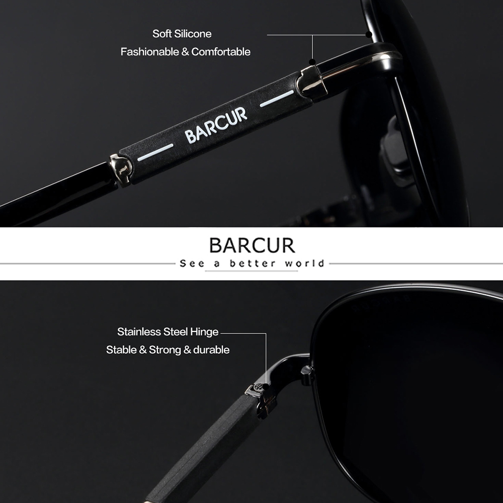 BARCUR Polarized Mens Sunglass - Sunglasses Aviator Polarized recension och pris