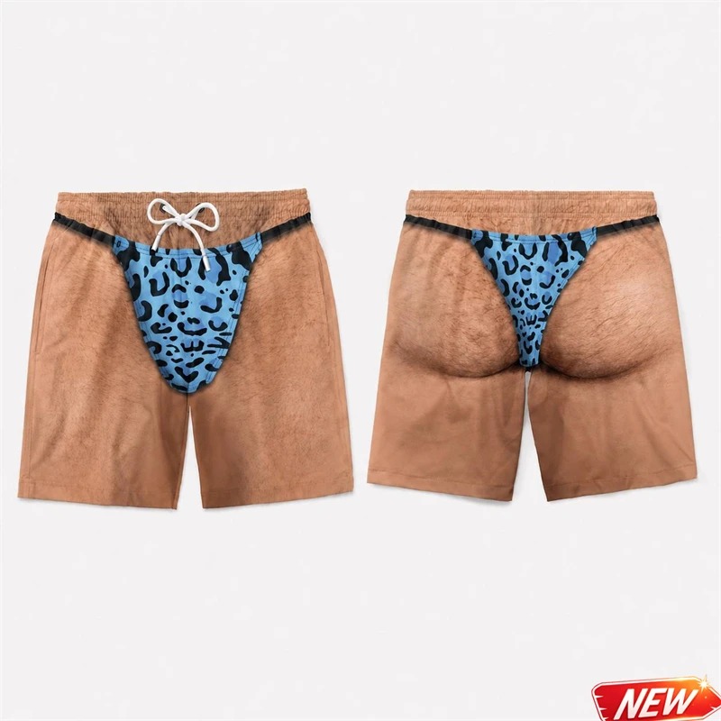 Funny Men 3D Print Leopard Pri - Trunks Board Surf recension och pris