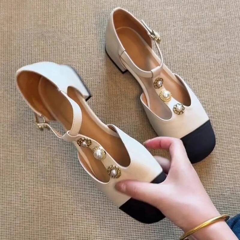 Women Square Toe Heeled Sandal - Casual Sandal Leather recension och pris
