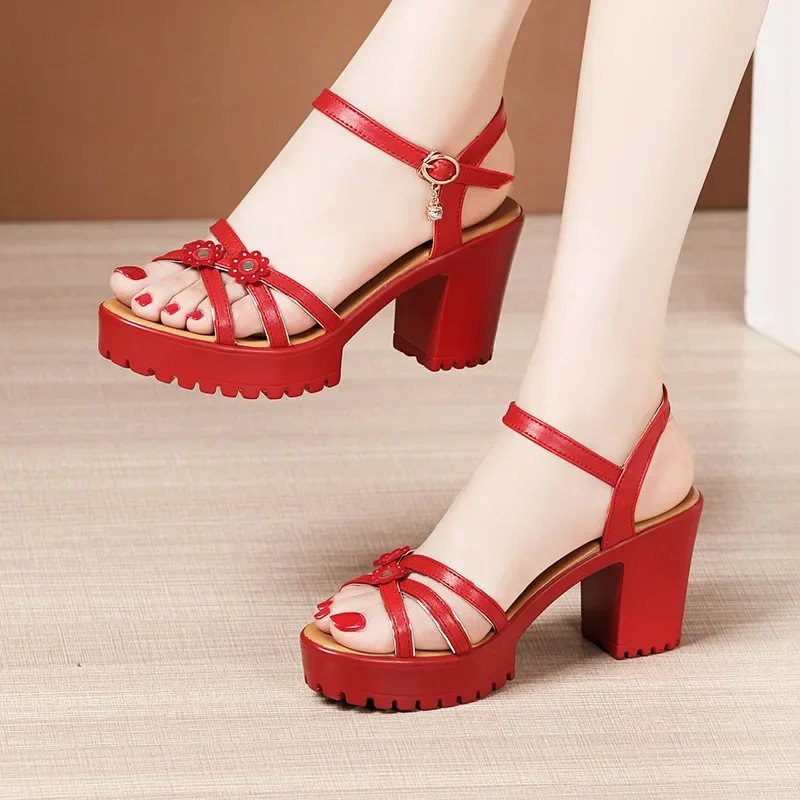 8cm Small Size 32-43 Elegant F - Casual Sandal Leather recension och pris